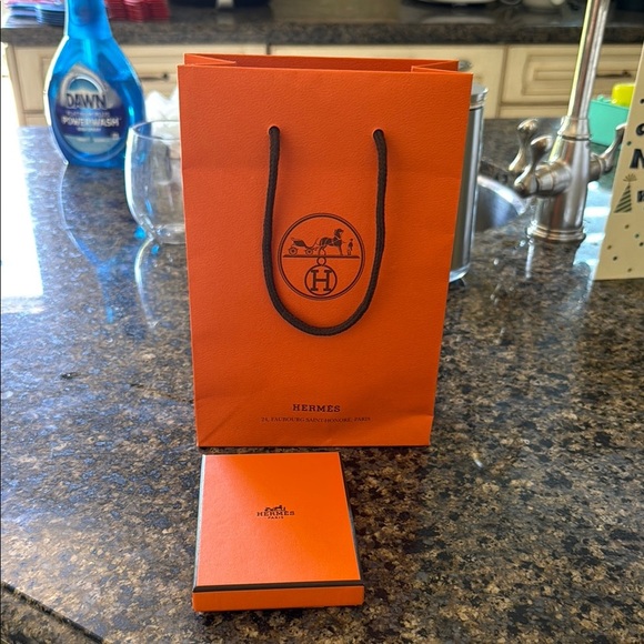 Hermes Orange Gift Bag and Box Set